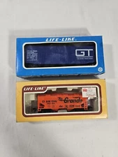 Life-like H.O. Scale D&RGW Rio Grande Road Action & GT Tank Train Cars