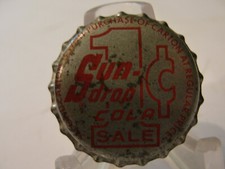 1960s 1¢ Cent SUN DROP COLA Cork Crown Bottle Cap