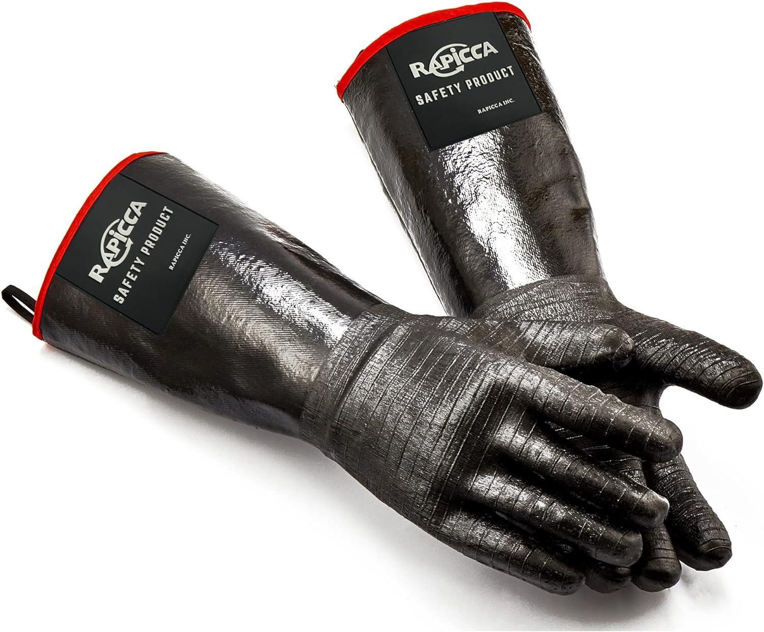 Heat Resistant BBQ Grill Gloves Oil Resistant Waterproof for Smoking Grilling XL