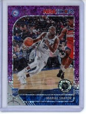 2019 Hoops Premium Stock Prizm Purple Disco #252 Marial Shayok Rookie RC 76ers