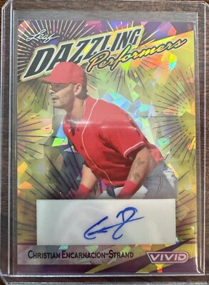 2023 Leaf Vivid Christian Encarnacion- Strand Dazzling Performers Auto /2