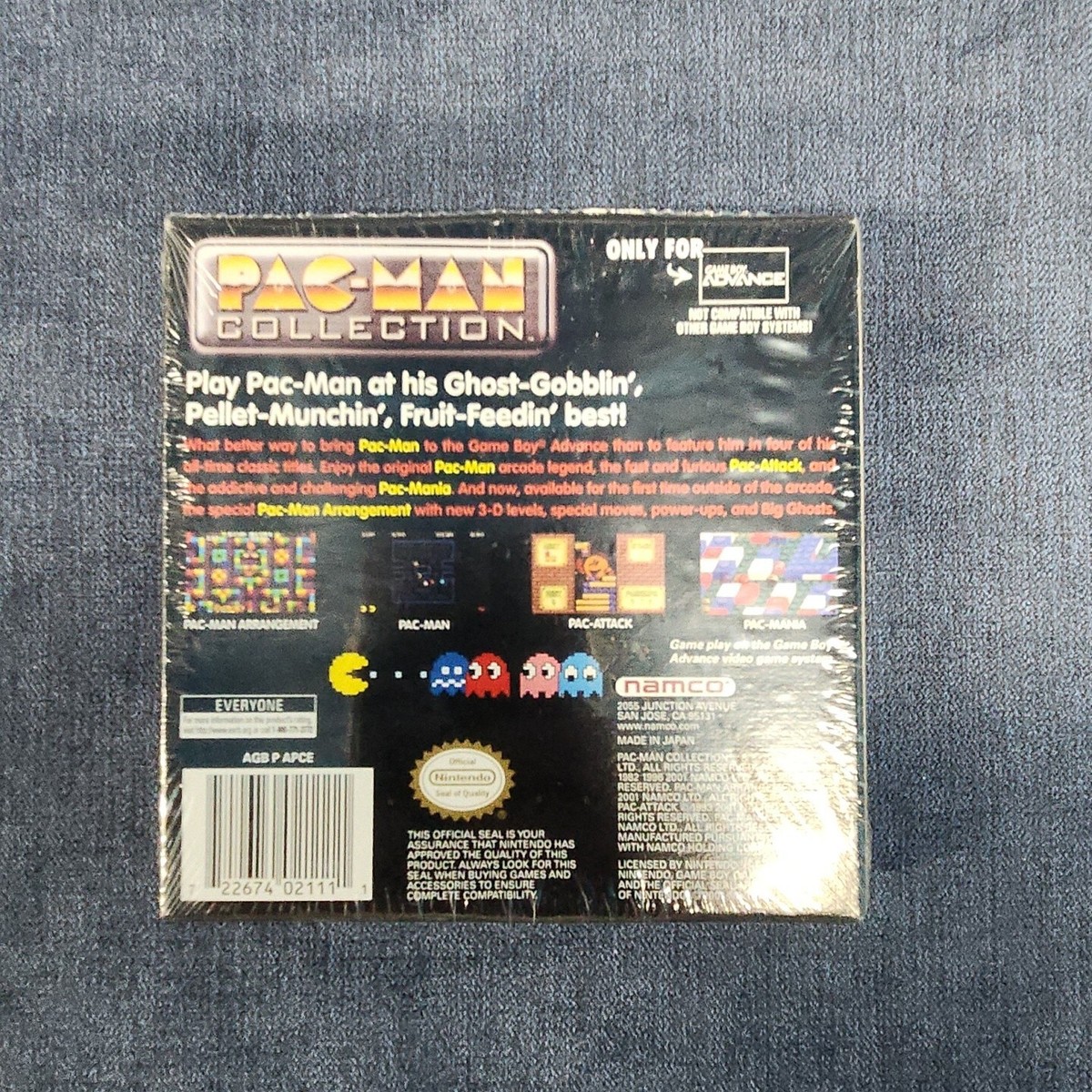 Pac-Man Collection (Nintendo Game Boy Advance, 2001) for sale