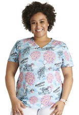 UP Cherokee Scrubs Tooniforms Disney V Neck Top TF776 UPAD