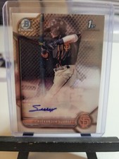 Alexander Suarez 1st Bowman 2022 Bowman Chrome Auto