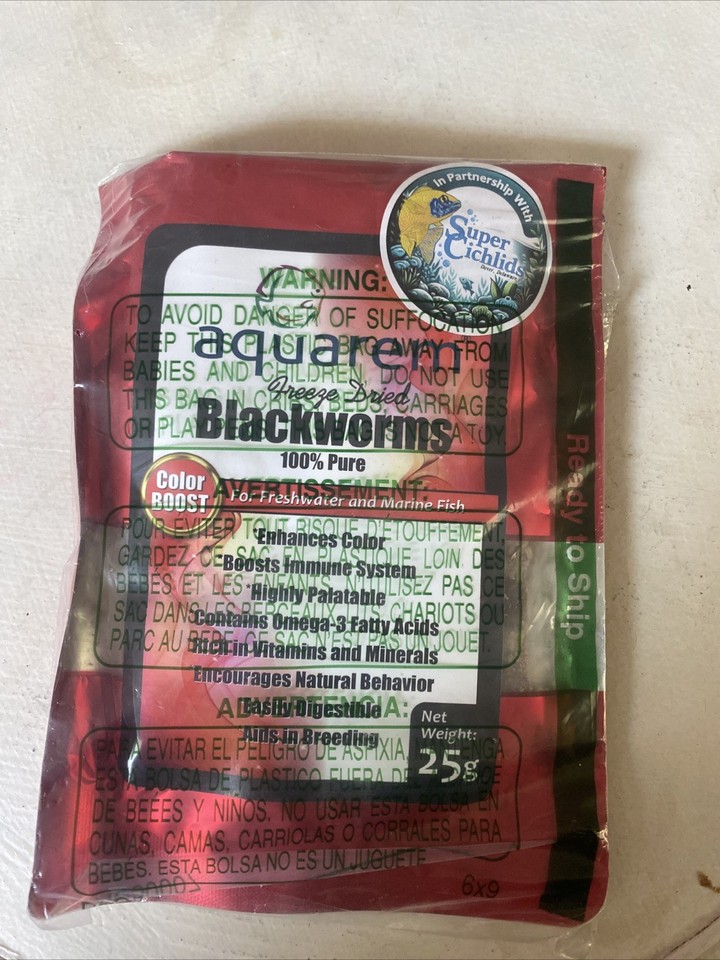 Freeze Dried Black Worms With Color Boost- High Protein Food For ...