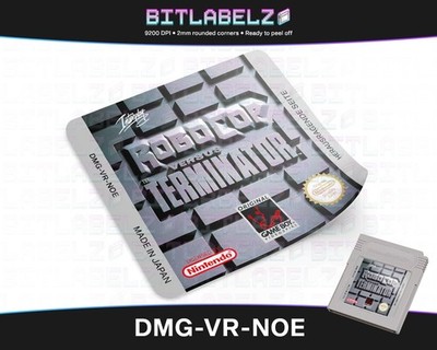 Robocop versus the Terminator [DMG-VR-NOE] Game Boy Label