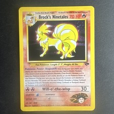 Pokémon TCG Brock's Ninetales Holo Rare Gym Challenge 3/132 NM/VLP - Siehe Fotos