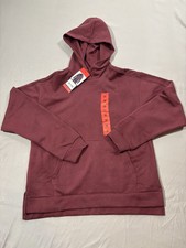 Puma Women's Medium Maroon Hooded Long Sleeve Sweatshirt New