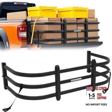 Adjustable Aluminum Truck Bed Extender 53"-62" for F150 Ram Silverado Black