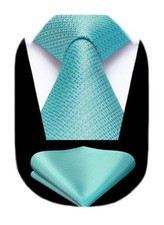 Polka Dot Ties for Men Classic Silk Ties 8.5cm / 3.4 inches in Width D-blue