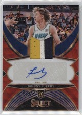 2024-25 Panini Select Rookie Jersey Red Wave Prizm /99 Johnny Furphy Auto 9a1