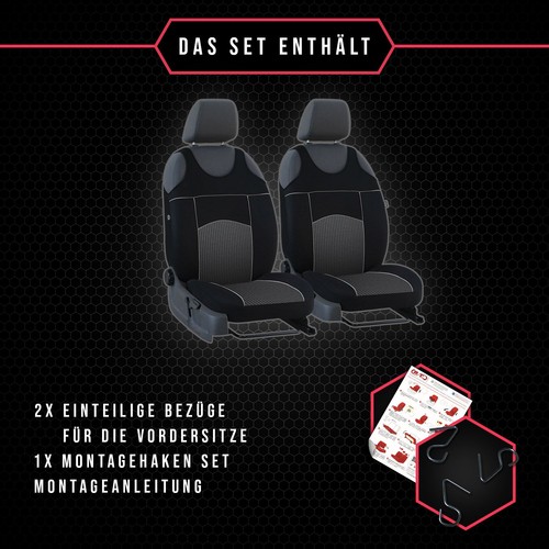Sitzbezüge Auto Universal Schonbezug Bezüge für Volkswagen Golf III Vorne Set - Bild 28 von 80