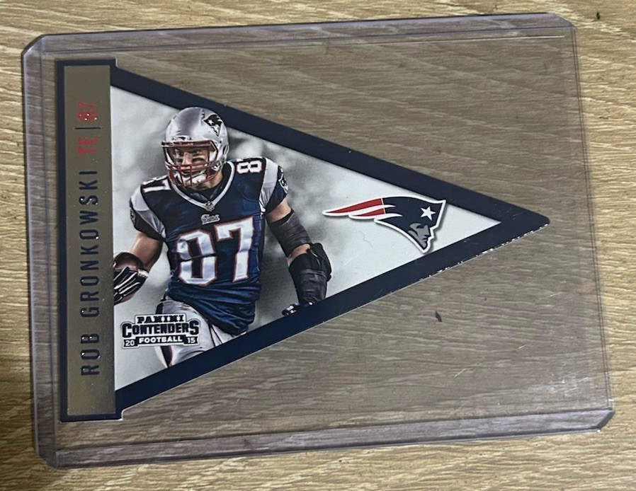 Panini 2015 Contenders Pennants Rob Gronkowski #P10 Patriots Insert