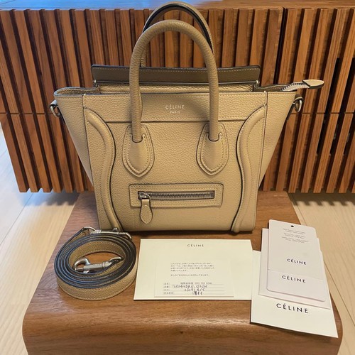 CELINE Excellent condition   Luggage Nano Shoulder Bag from Japan
