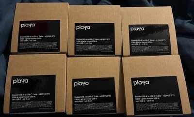 Belkin Playa Braided USB-A to USB-C cable 1M 3.3ft case of 12 new cables