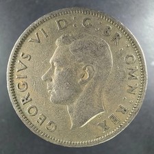 1949 Great Britain Two Shillings George VI Bold Design