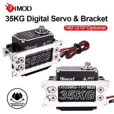 9IMOD 35KG Servo verstellbare Halterung 180°/270° für 1/8 1/10 1/12 RC Auto Boot