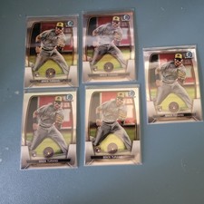 2023 BOWMAN CHROME BRICE TURANG RC LOT X 5 BREWERS