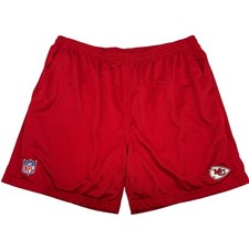 VTG y2k Men's Red Reebok NFL Team Apparel Kansas City Chiefs Athletic Shorts 2XL