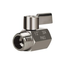 Showerhead Shut Off Valve with Stainless Handle, 304 1/2 inches