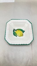 Ceramica Due Torri Pear Plate #1 Italian Ceramic Square Bowl Made in Italy