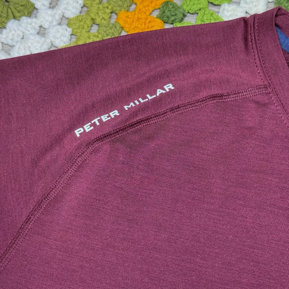 Camiseta Masculina Peter Millar Aurora Performance Crown Sport Active UPF 50 Grande - Imagem 4 de 4