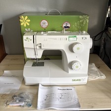 Silver 25 Sewing Machine With  Box, Instruction Manual, Accessories And Cover