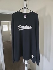 Oakland Raiders Vintage Sweatshirt Mens XL Black Crewneck NFL