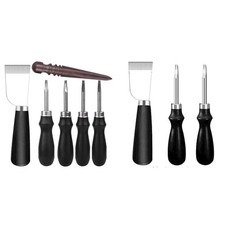 Komfortabler Griff Glatt Schneiden 36 Stck. Schwarz Leder Schneidewerkzeuge Set