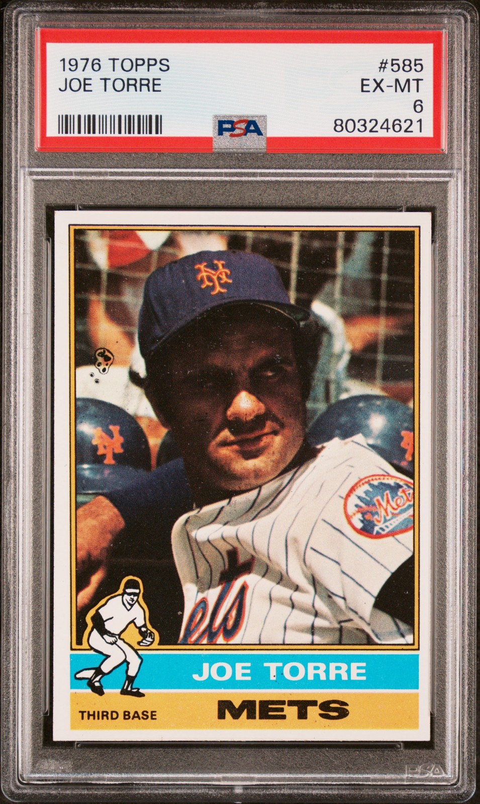 1976 TOPPS #585 JOE TORRE PSA 6