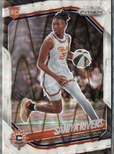 2025 Panini Prizm WNBA #131 White Seismic Saniya Rivers Connecticut Sun RC
