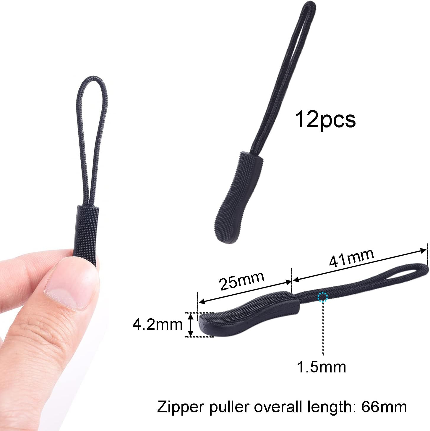 Bag Parcord Zipper Pull Tab Replacement ...