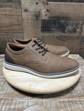 Nunn Bush Men's Cognac Chase Casual Plain Toe Lace-up Oxford Size 9M