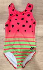 GK Elite girls gymnastics leotard Watermelon Leotard Spring leotard child small