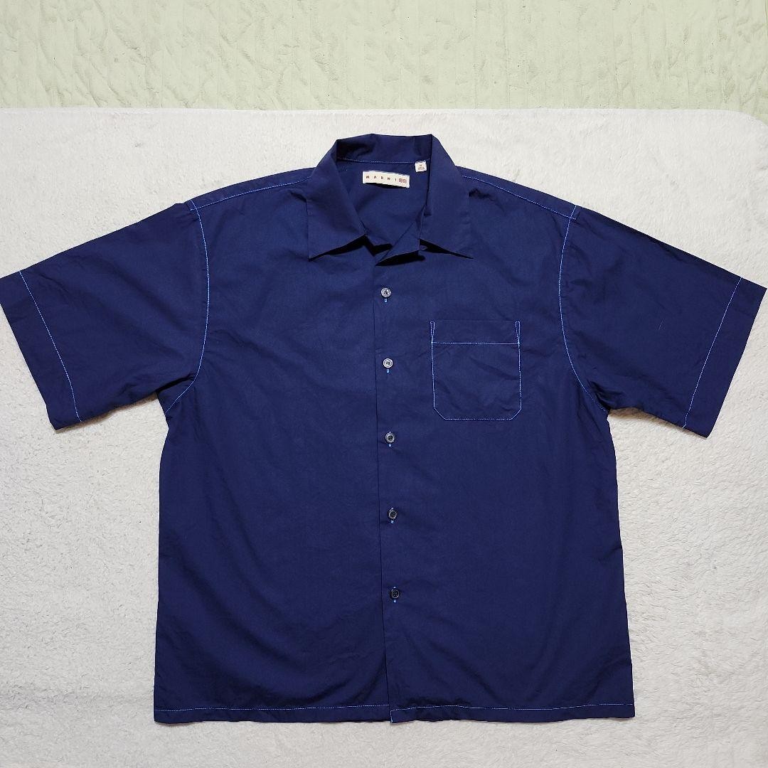UNIQLO x MARNI Oversized Open Collar Short Sleeve Shirt M New
