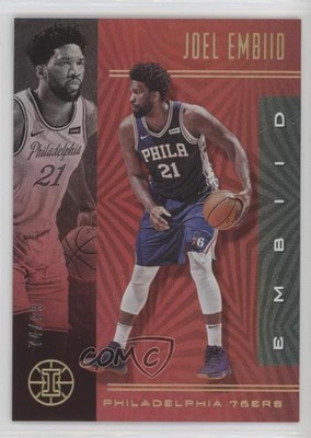 2019-20 Panini Illusions Trophy Collection Red 74/99 Joel Embiid #63 7xr