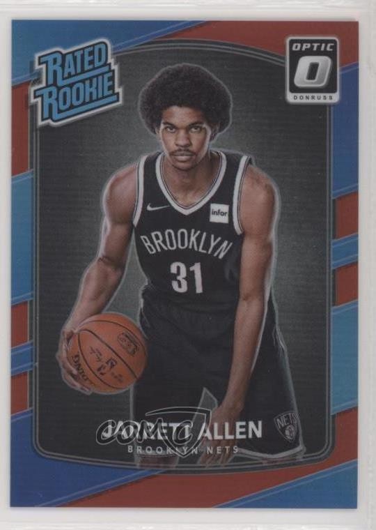 2017-18 Panini Donruss Optic Rated Rookie Red Prizm 34/99 Jarrett Allen #179 0iz