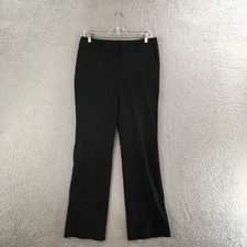 Ann Taylor Dress Pants Womens 4 Mid Rise Bootcut Zip Fly Stretch Slacks Black