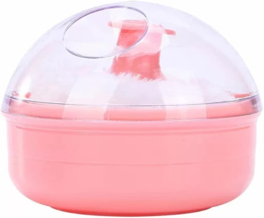 2 Pcs Large Body Powder Puff Sponge Box and Powder Container with Puff Sponge B