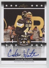 2012 Leaf US Army All-American Bowl Carlos Watkins #BA-CW1 Auto 6n5