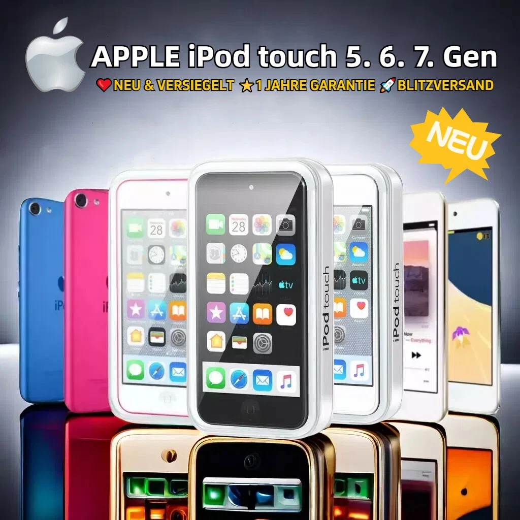 NEU-Versiegelte Apple iPod Touch 6G 7. Generation 128GB 256GB MP4 GARANTIE🎄🎄