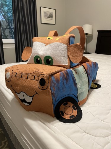 Pottery Barn Kids Disney Pixar Cars Tow Mater Padded Costume S/M Elastic