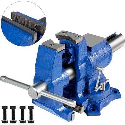 VEVOR Multipurpose Bench Vise 6'' 30Kn Heavy Duty with 360° Swivel Base and Head