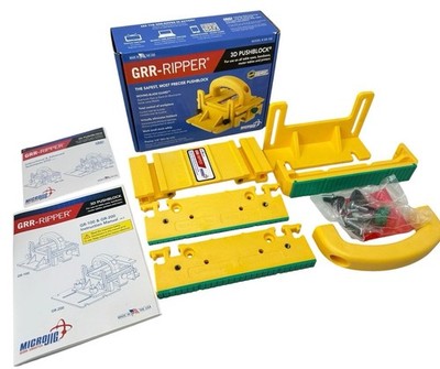 Microjig Grrr-Ripper GR-100 3D Push Block In Original Box Unused With Paperwork