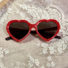 Pit Viper The Responder Admirer Heart Sunglasses Red White Splatter No Box Great