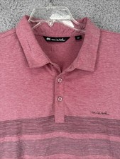 Travis Mathew Polo Shirt Mens XXL 2XL S/S Red Stretch Golf Performance