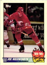 1990-91 Topps - Team Scoring Leaders Joe Nieuwendyk #8
