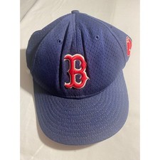New Era 59FIFTY Boston Red Sox Hat Navy Blue Mesh Fitted MLB Size 7 1/2 USA Made