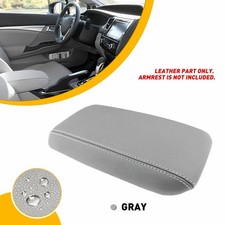 Fits 2012-2015 Civic Leather Honda Gray Center Console Lid Armrest Cover Eah