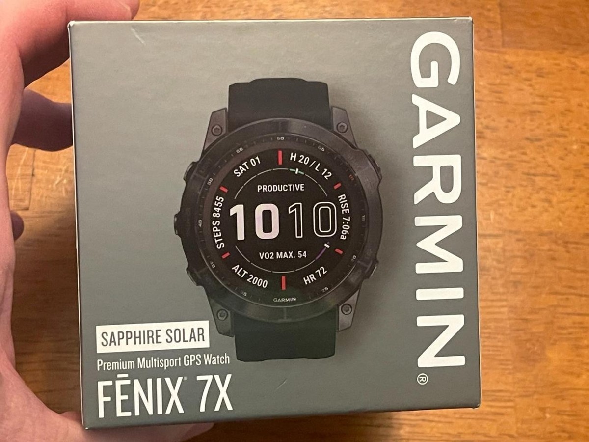 Garmin fenix 7 Multisport GPS Smartwatch, Solar/Sapphire | eBay